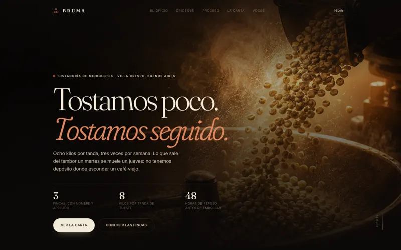 BRUMA, tostaduría de café